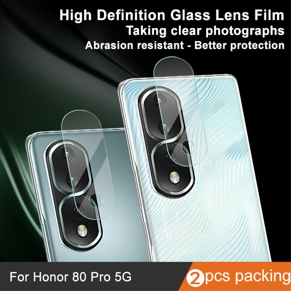 Panzerglas für Kamera 0.2mm Honor 80 Pro (2 Stück) transparent