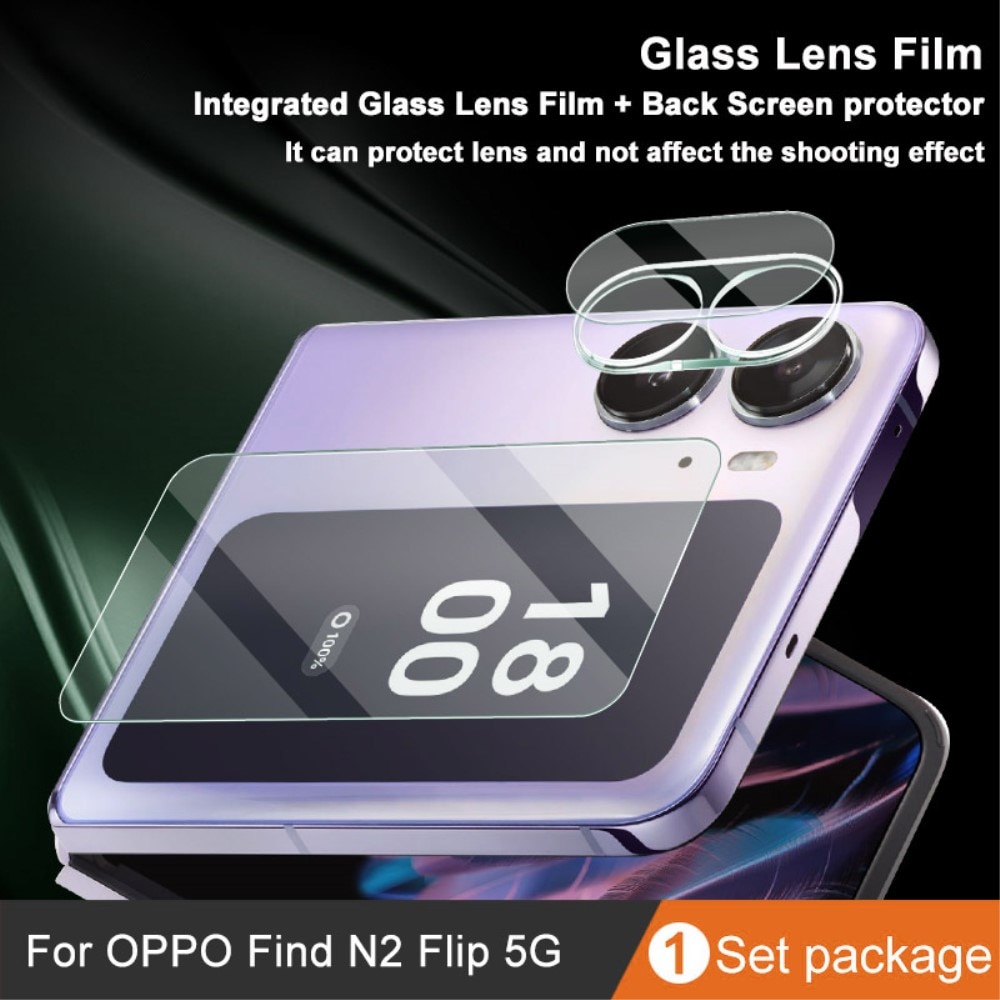 Panzerglas für Rückseitenbildschirm + Kamera Oppo Find N2 Flip