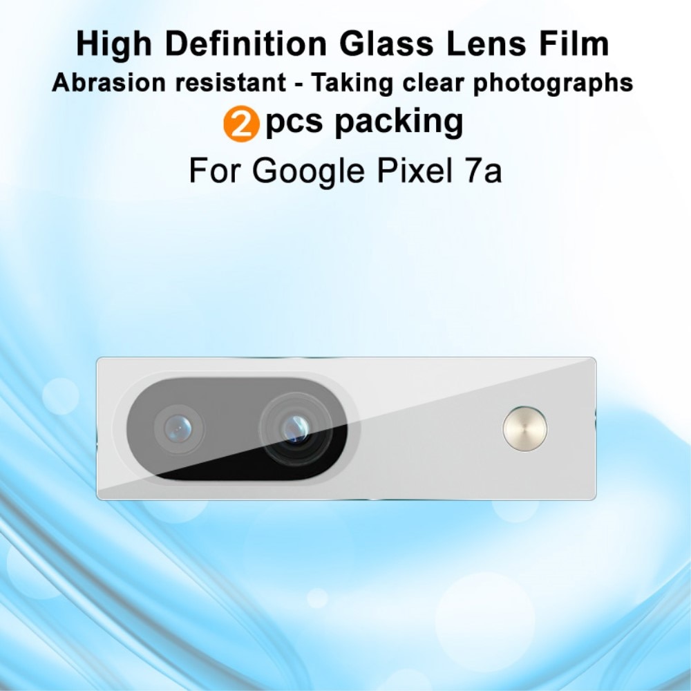 Panzerglas für Kamera 0.2mm Google Pixel 7a (2 Stück) transparent