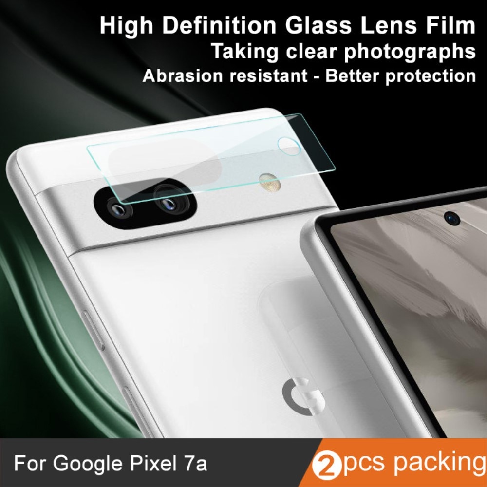 Panzerglas für Kamera 0.2mm Google Pixel 7a (2 Stück) transparent