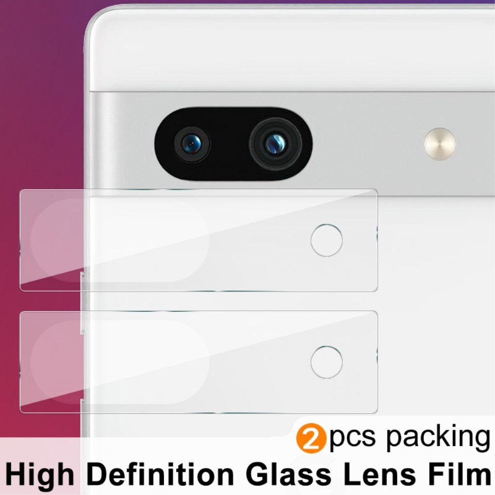 Panzerglas für Kamera 0.2mm Google Pixel 7a (2 Stück) transparent