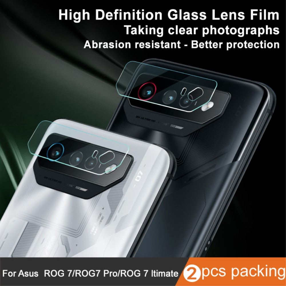 Panzerglas für Kamera 0.2mm Asus ROG Phone 7 (2 Stück) transparent