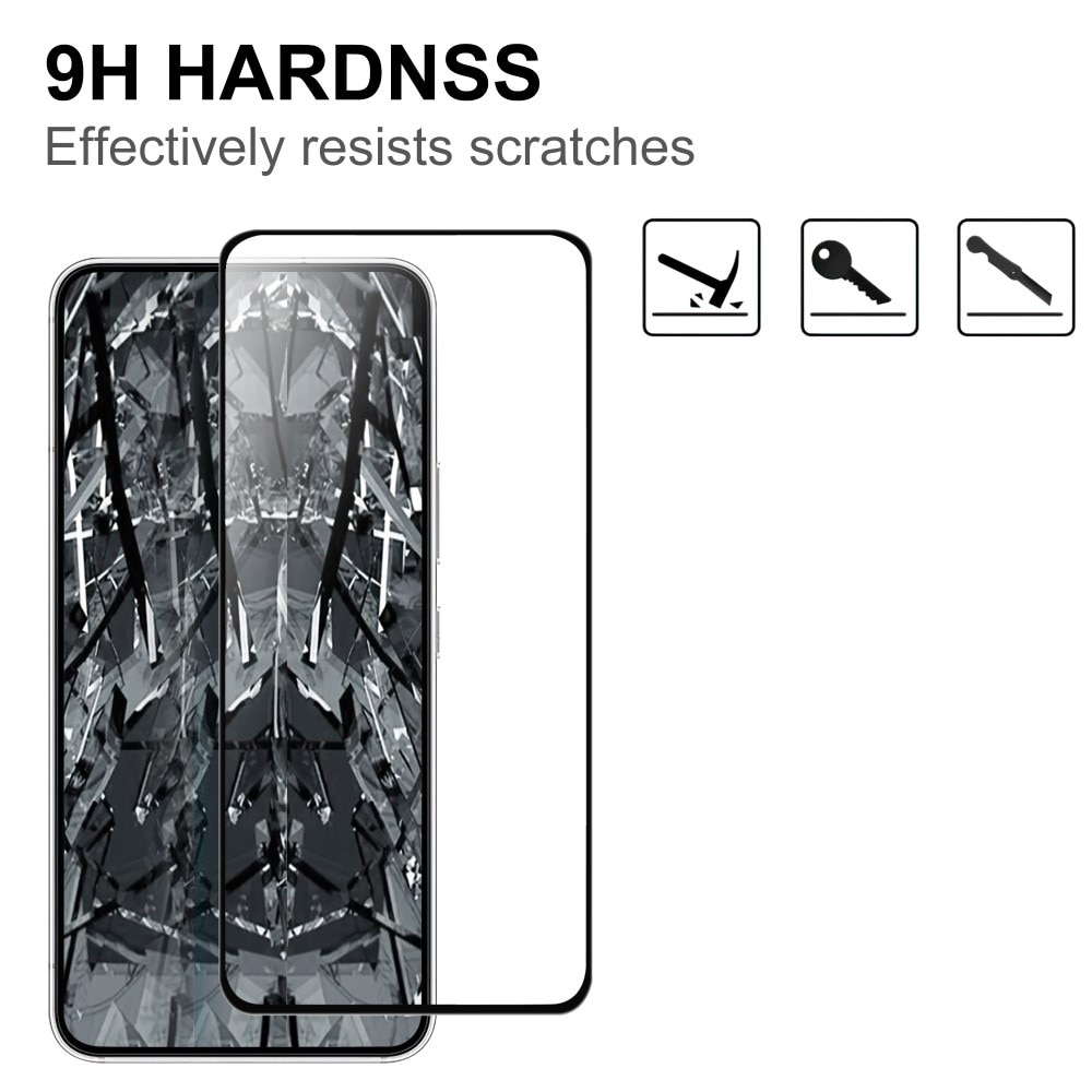 Samsung Galaxy A54 Vollabdeckendes Panzerglas Schwarz