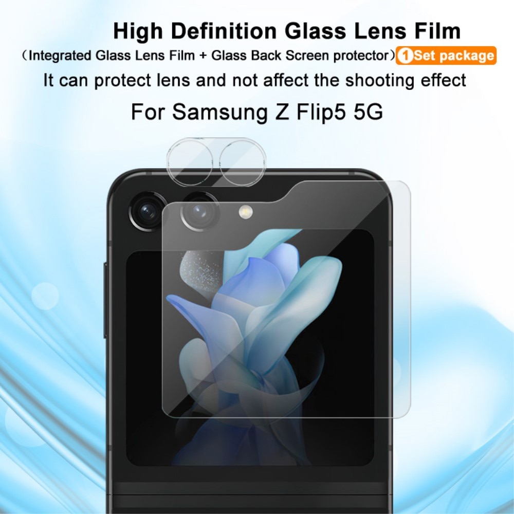 Panzerglas für Rückseitenbildschirm + Kamera Samsung Galaxy Z Flip 5