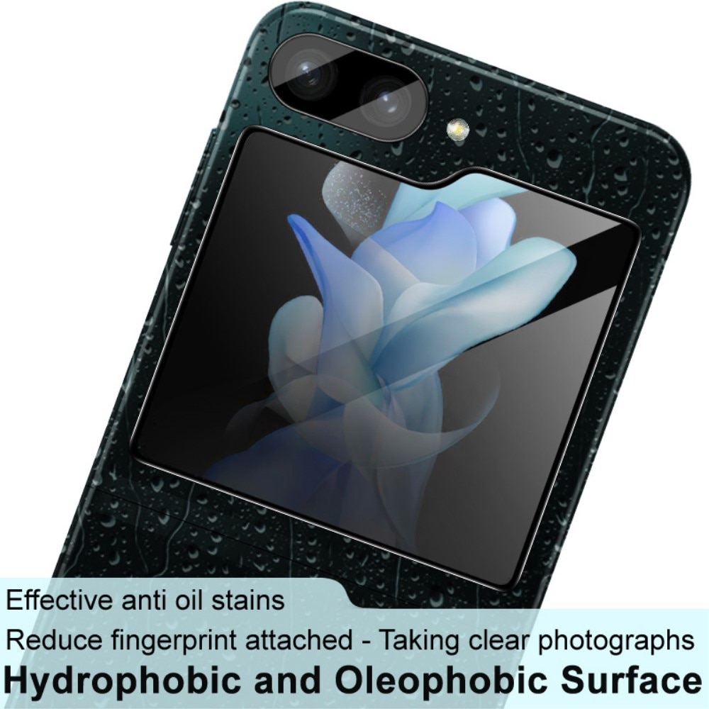 Panzerglas für Rückseitenbildschirm + Kamera Samsung Galaxy Z Flip 5 Schwarz