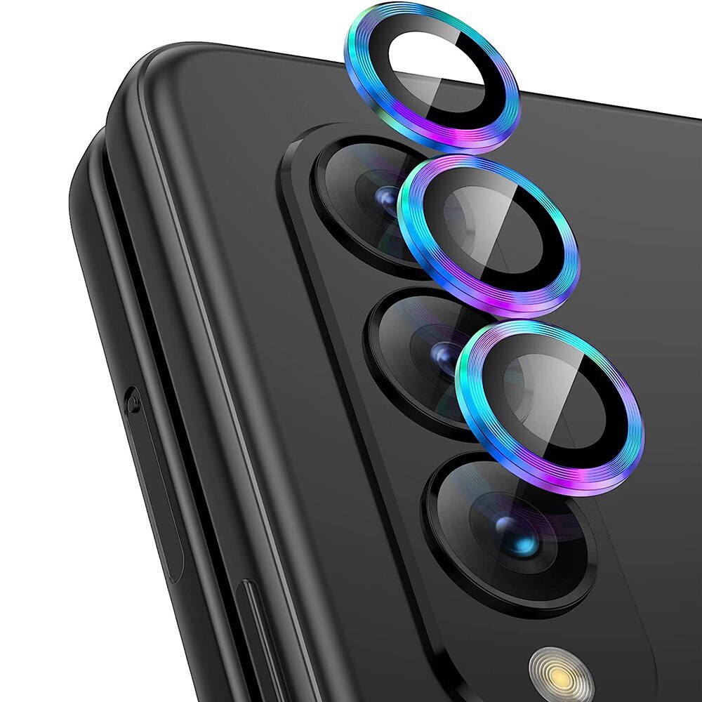 Panzerglas für Kamera Aluminium Samsung Galaxy Z Fold 5 Regenboge