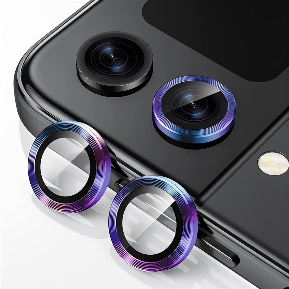 Panzerglas für Kamera Aluminium Samsung Galaxy Z Flip 5 Regenboge