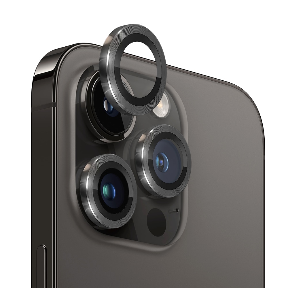 iPhone 12 Pro Panzerglas für Kamera Aluminium Schwarz