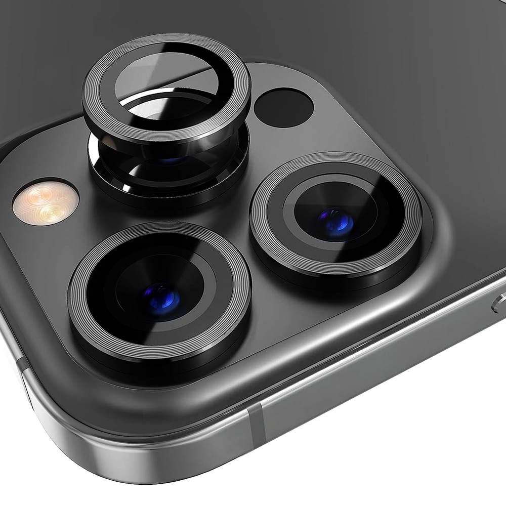 iPhone 12 Pro Panzerglas für Kamera Aluminium Schwarz