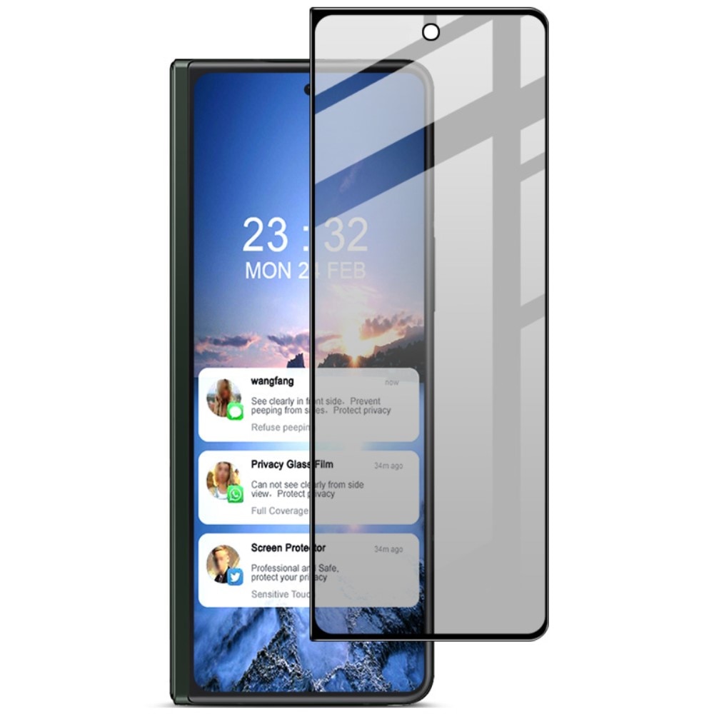 Samsung Galaxy Z Fold 5 Panzerglas Voolbild Blickschutz