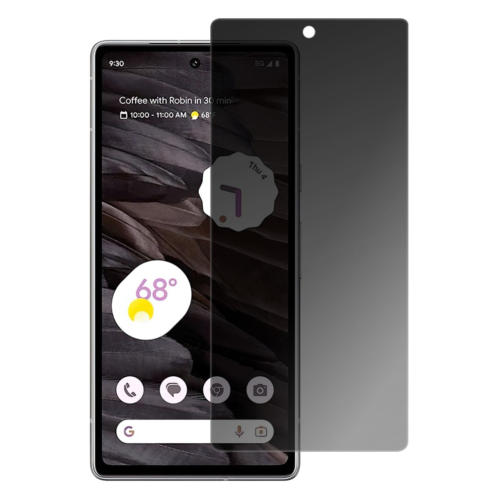 Google Pixel 7a Panzerglas Blickschutz schwarz