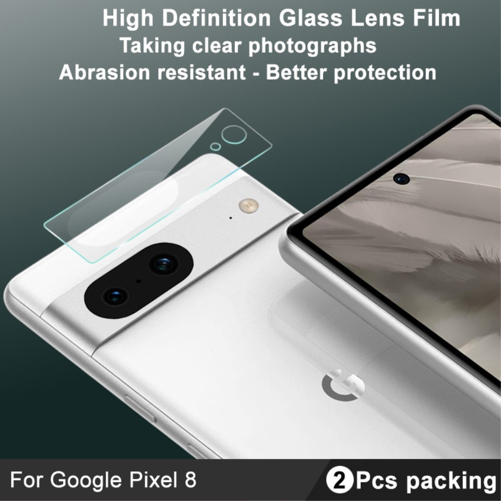 Kameraschutz Panzerglas 0.2mm Google Pixel 8 (2 Stück) transparent