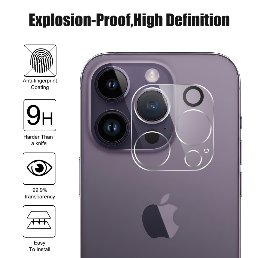 iPhone 15 Pro Panzerglas Displayschutz und Kameraschutz (2-in-1)