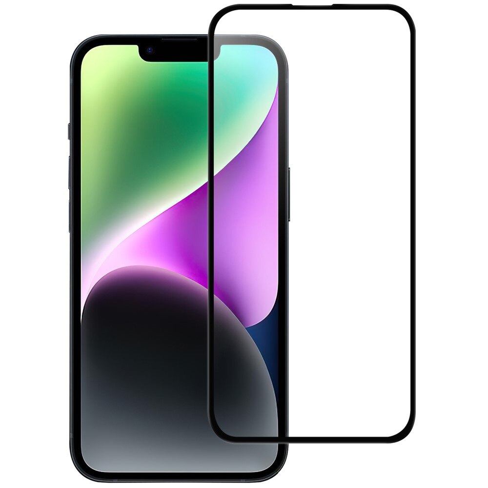 iPhone 15 Plus Vollabdeckendes Panzerglas schwarz