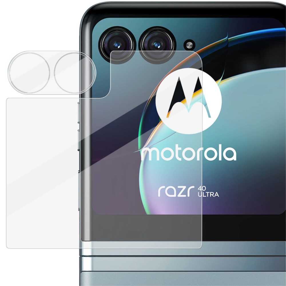 Panzerglas für Rückseitenbildschirm + Kamera Motorola Razr 40 Ultra