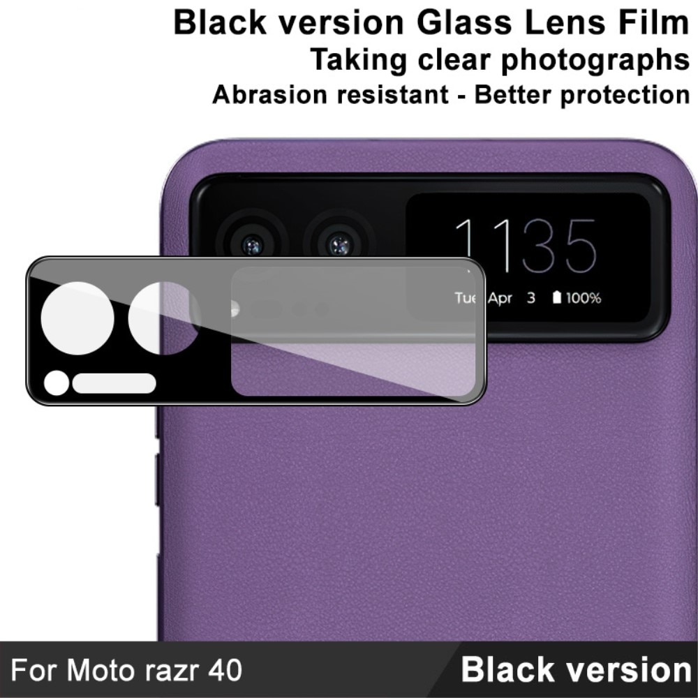 Panzerglas für Kamera 0.2mm Motorola Razr 40 schwarz