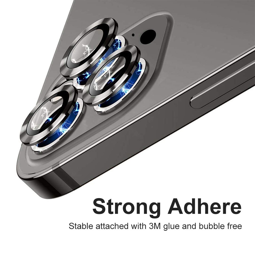 Panzerglas für Kamera Aluminium iPhone 15 Pro Regenboge