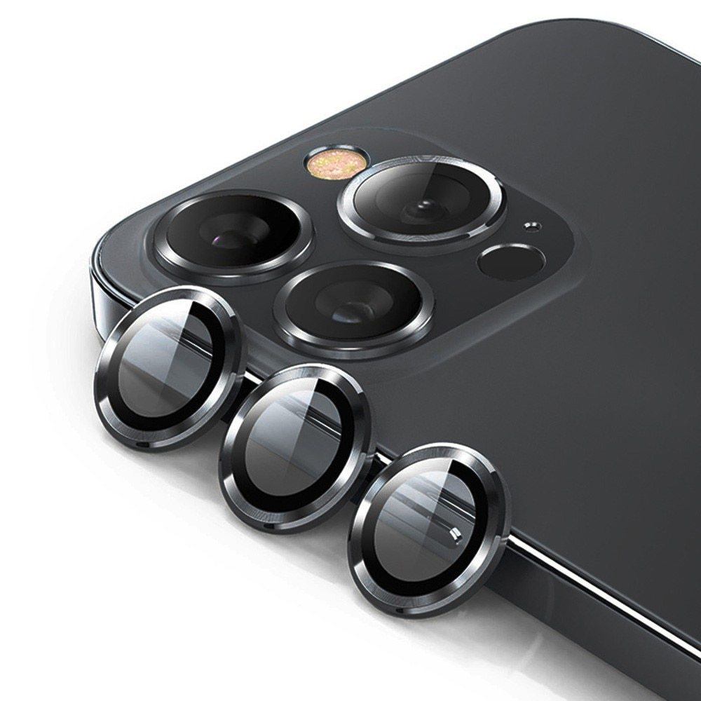 Panzerglas für Kamera Aluminium iPhone 15 Pro Max schwarz