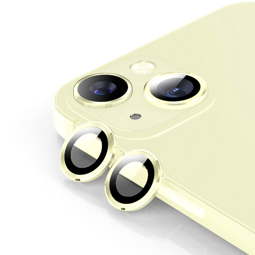 Panzerglas für Kamera Aluminium iPhone 15 Plus gold