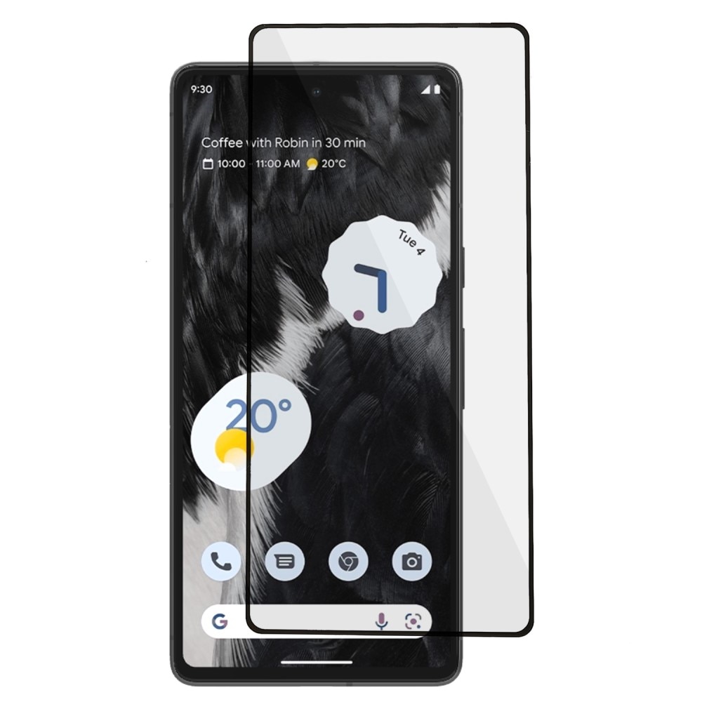 Google Pixel 8 Vollabdeckendes Panzerglas schwarz