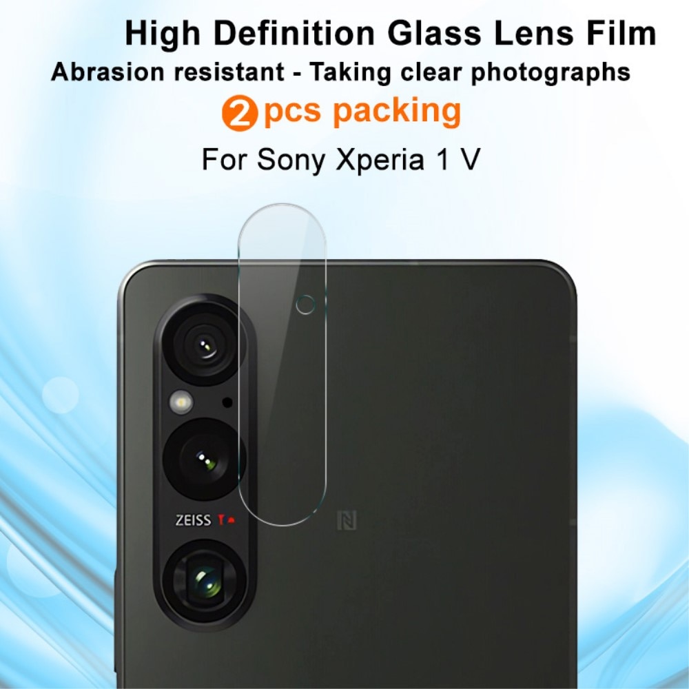 Panzerglas für Kamera 0.2mm Sony Xperia 1 V (2 Stück) transparent