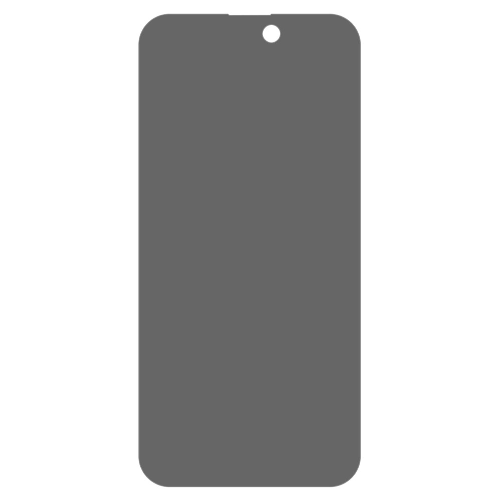iPhone 15 Pro Panzerglas Blickschutz schwarz