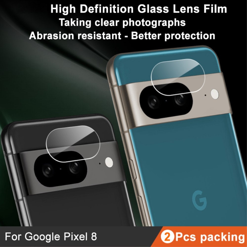 Panzerglas für Kamera 0.2mm Google Pixel 8 (2 Stück) transparent