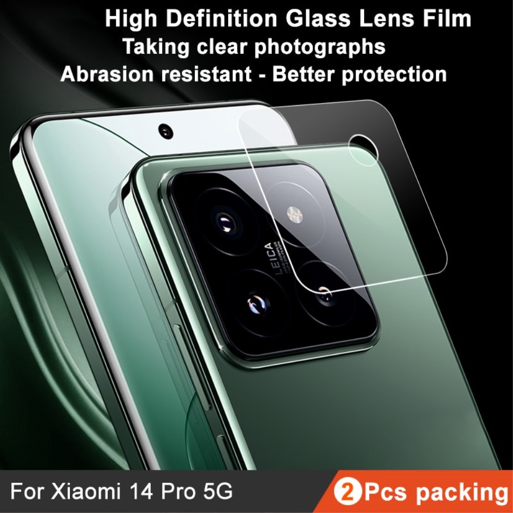 Panzerglas für Kamera 0.2mm Xiaomi 14 Pro (2 Stück) transparent
