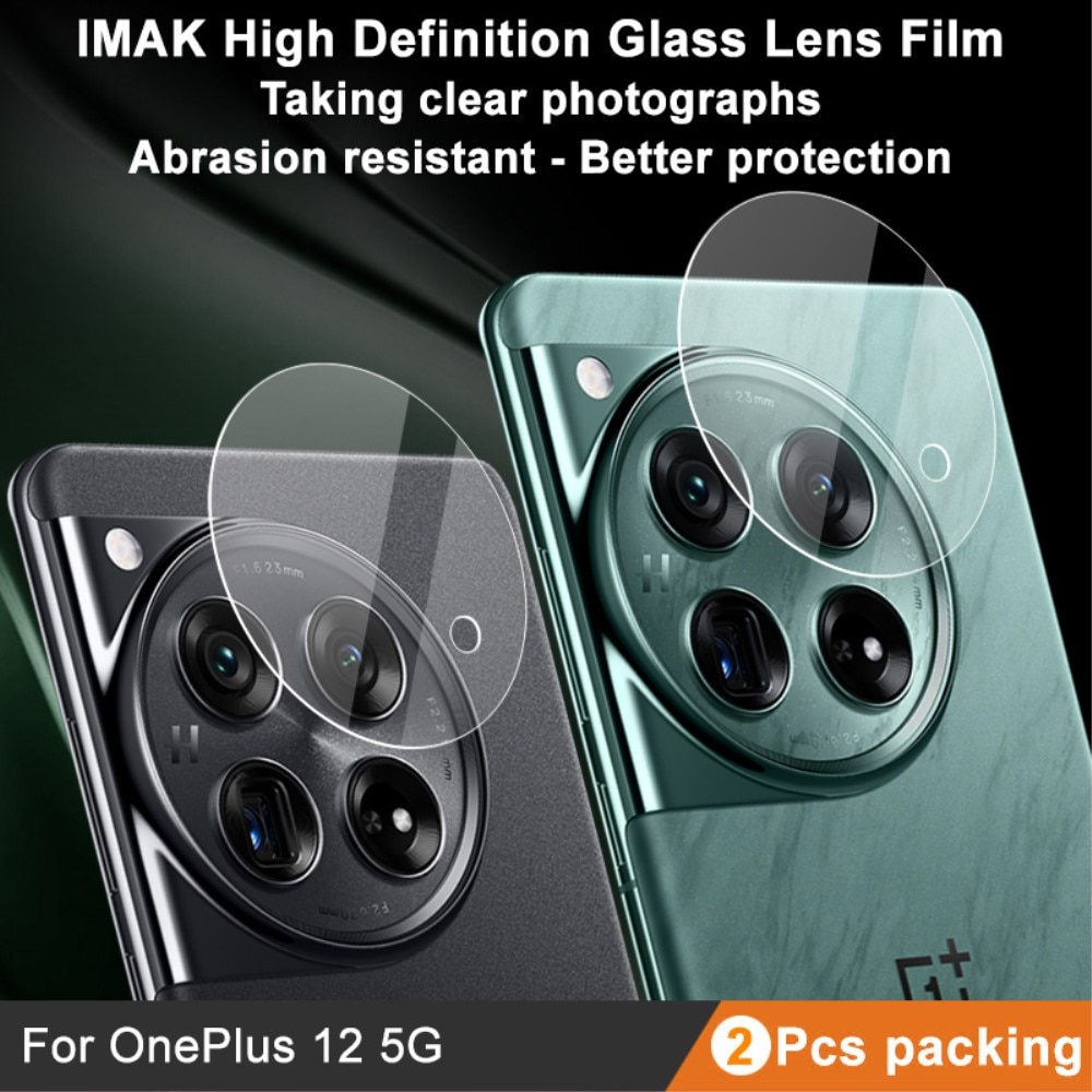 Panzerglas für Kamera 0.2mm OnePlus 12 (2 Stück) transparent