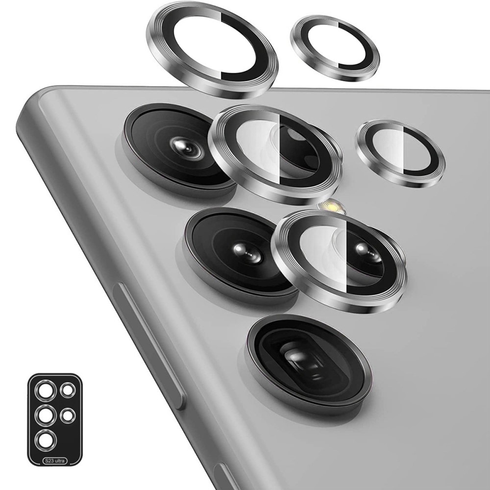 Panzerglas für Kamera Aluminium Samsung Galaxy S24 Ultra grau