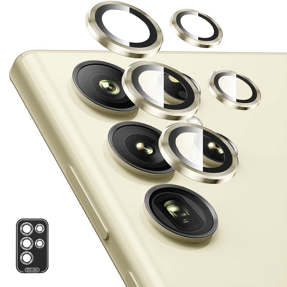 Panzerglas für Kamera Aluminium Samsung Galaxy S24 Ultra gold