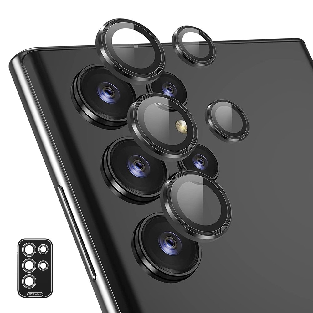 Hat Prince Panzerglas für Kamera Aluminium Samsung Galaxy S24 Ultra schwarz