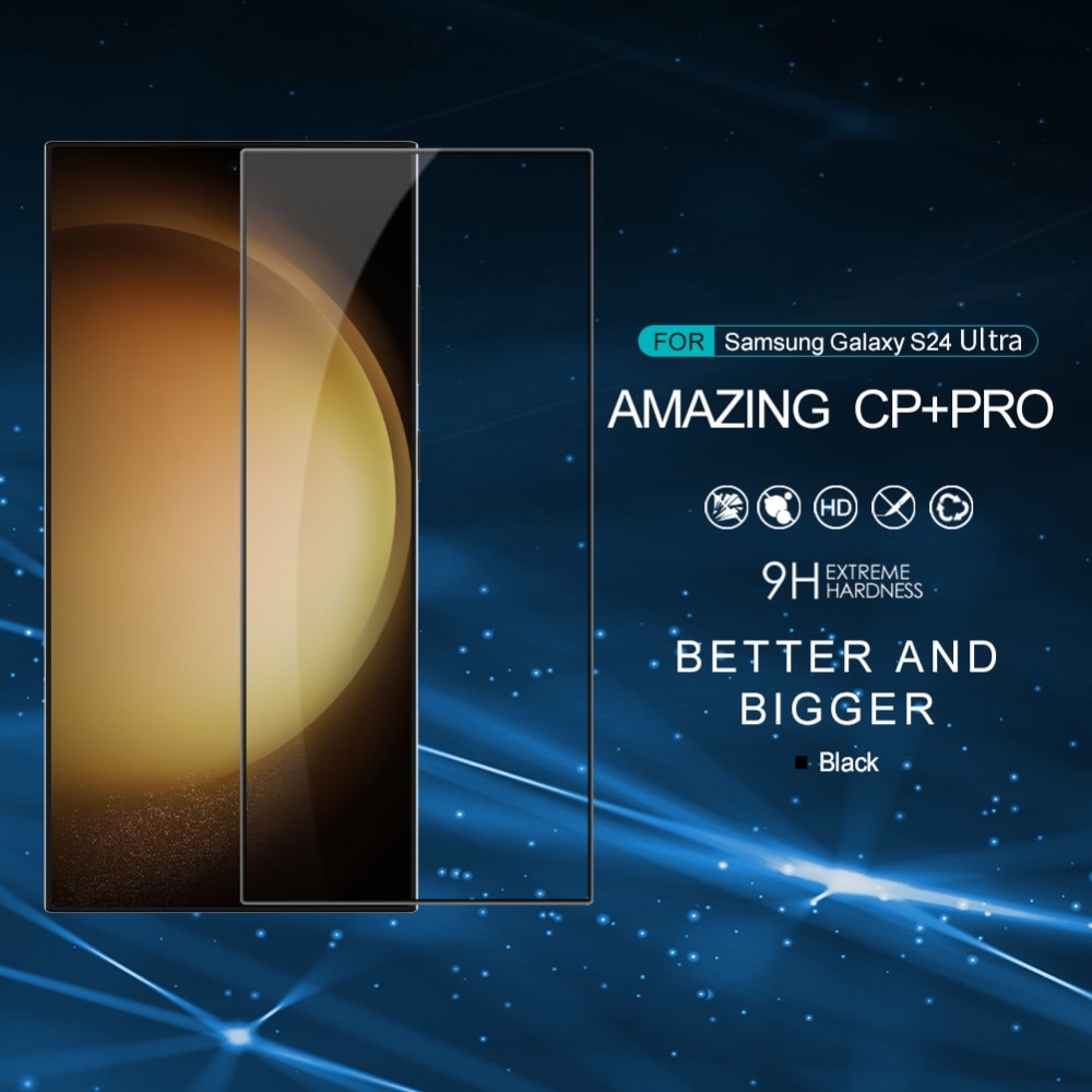 Amazing CP+PRO Panzerglas Samsung Galaxy S24 Ultra schwarz