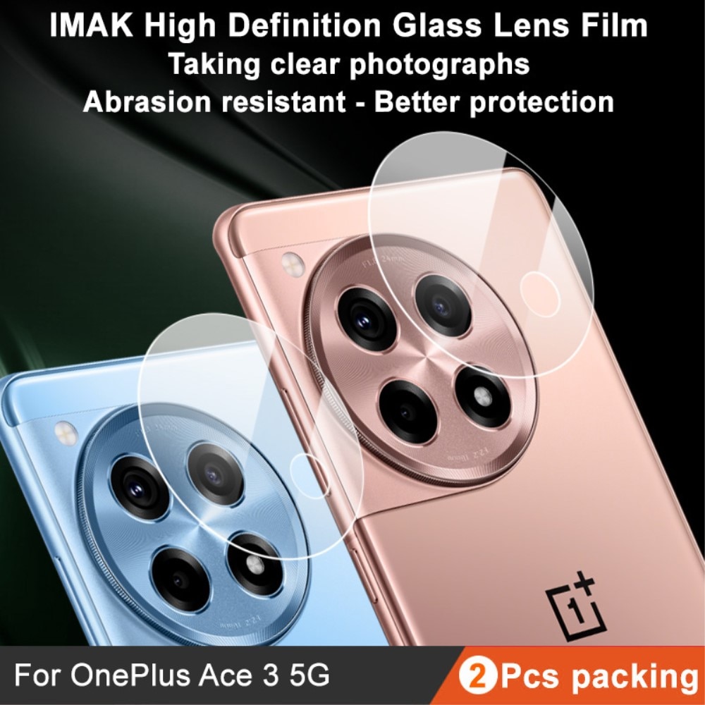 Panzerglas für Kamera 0.2mm OnePlus 12R (2 Stück) transparent