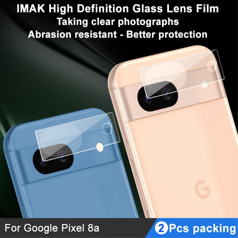 Kameraschutz Panzerglas 0.2mm Google Pixel 8a (2 Stück) transparent