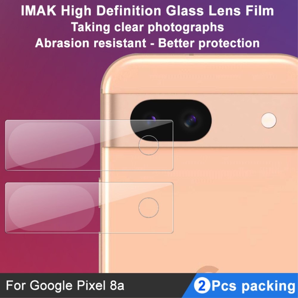 Kameraschutz Panzerglas 0.2mm Google Pixel 8a (2 Stück) transparent