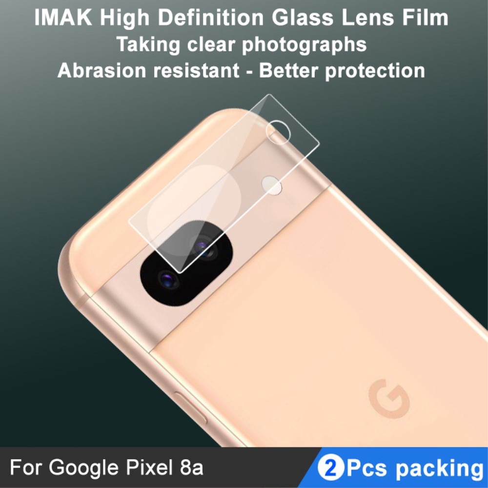 Kameraschutz Panzerglas 0.2mm Google Pixel 8a (2 Stück) transparent