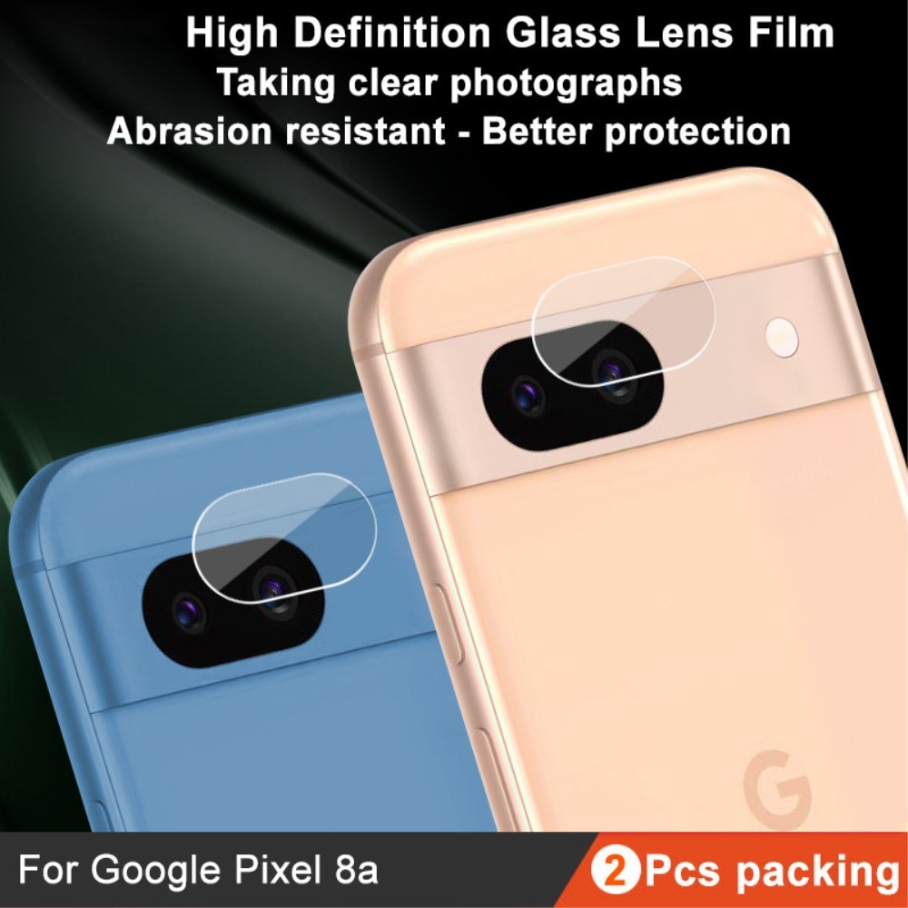 Panzerglas für Kamera 0.2mm Google Pixel 8a (2 Stück) transparent