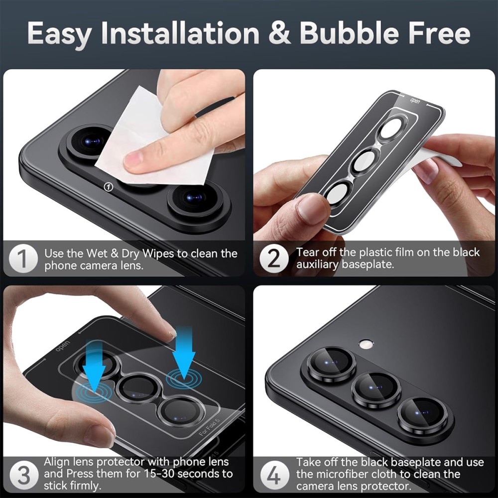 Panzerglas für Kamera Aluminium Samsung Galaxy Z Fold 6 Schwarz