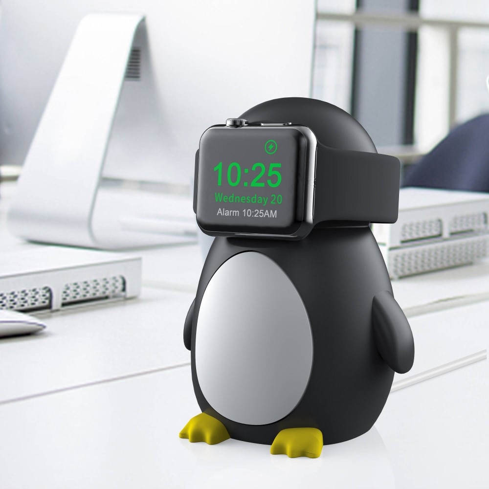 Apple Watch Ladestand Schwarzer Pinguin