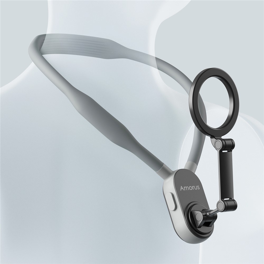 Universal MagSafe Handyhalterung mit verstärktem Nackenband, grau
