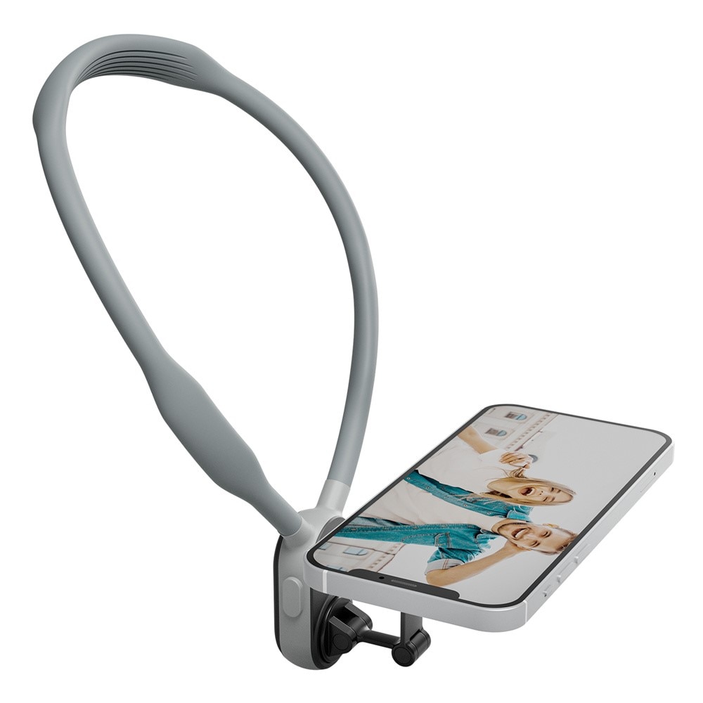 Universal MagSafe Handyhalterung mit verstärktem Nackenband, grau
