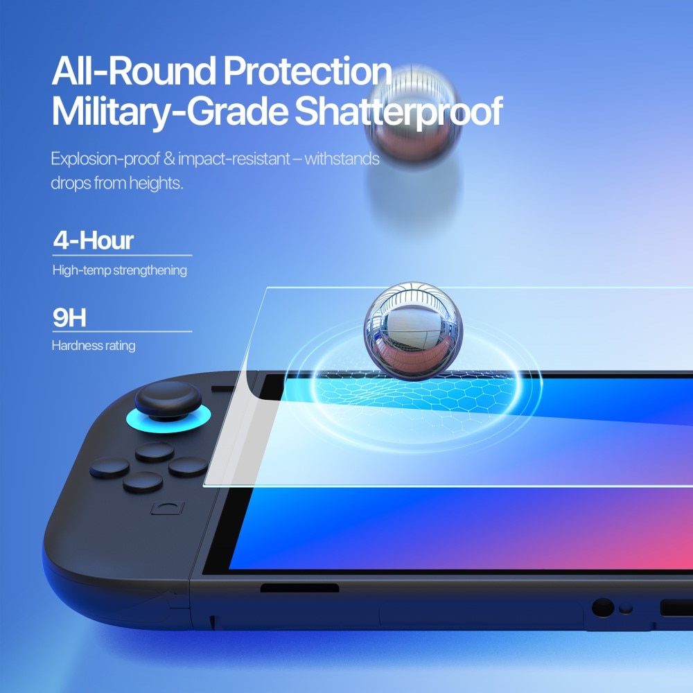 Nintendo Switch 2 Vollabdeckendes Panzerglas Displayschutz