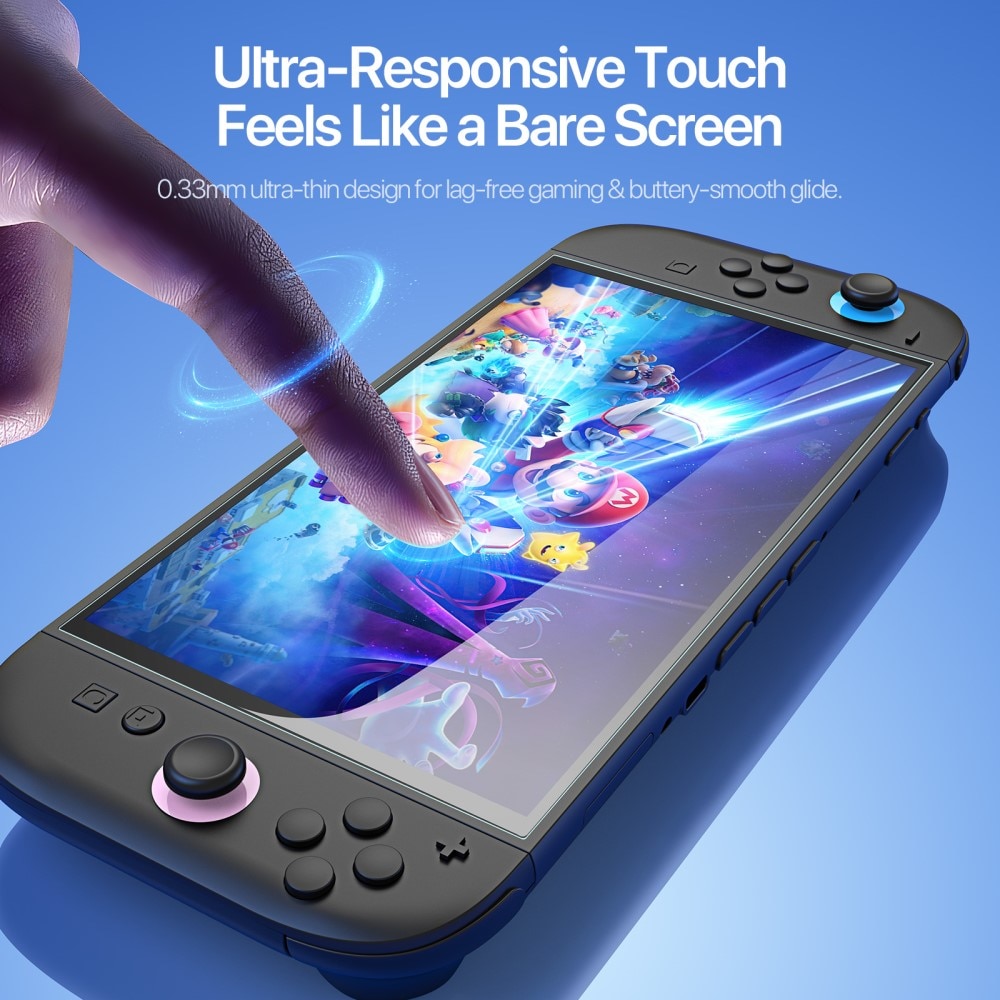 Nintendo Switch 2 Vollabdeckendes Panzerglas Displayschutz