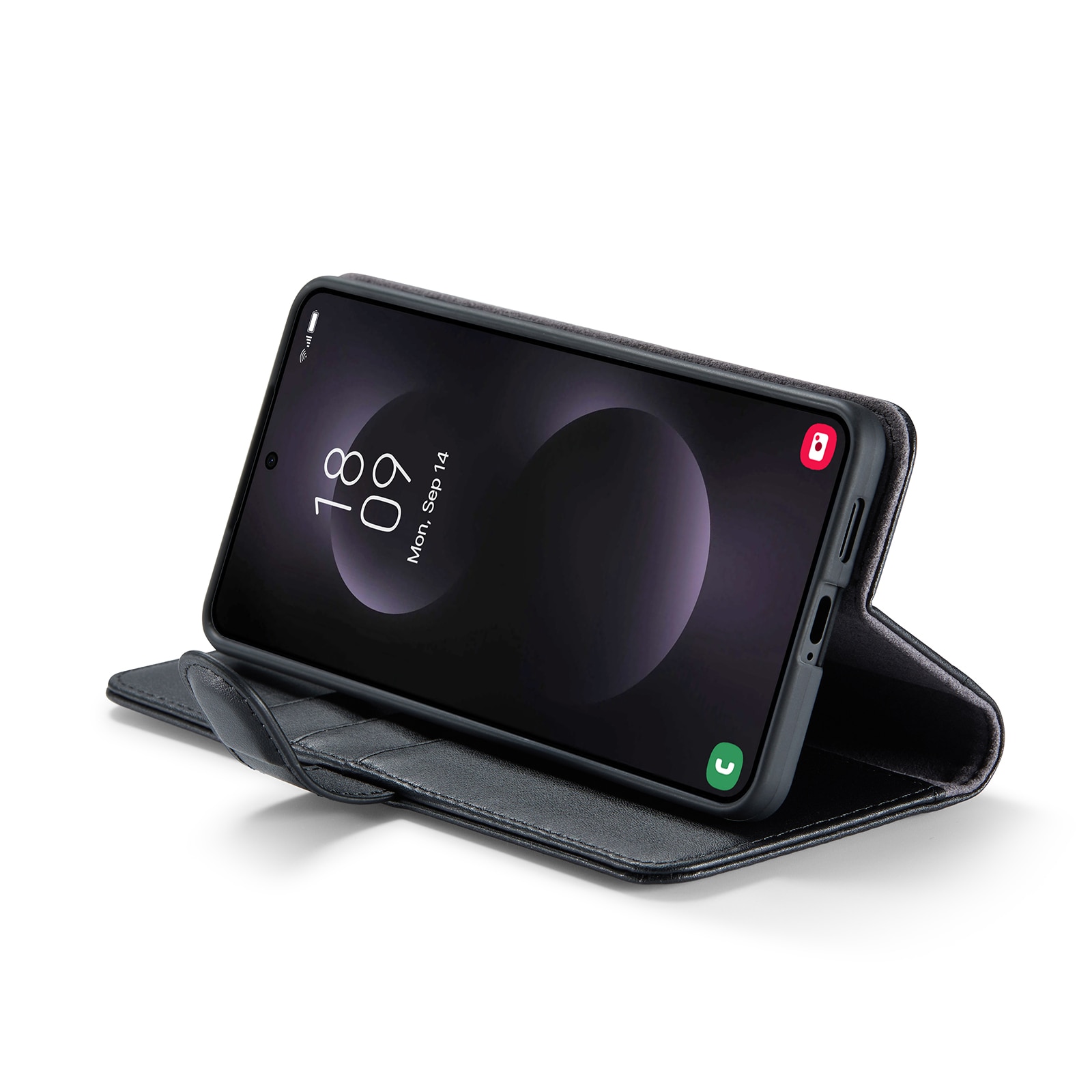 Samsung Galaxy S25 Edge Echtlederhülle Schwarz
