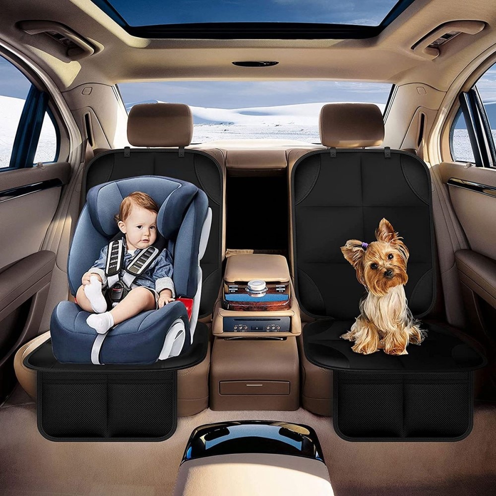Autositzschutz für Kindersitze, schwarz