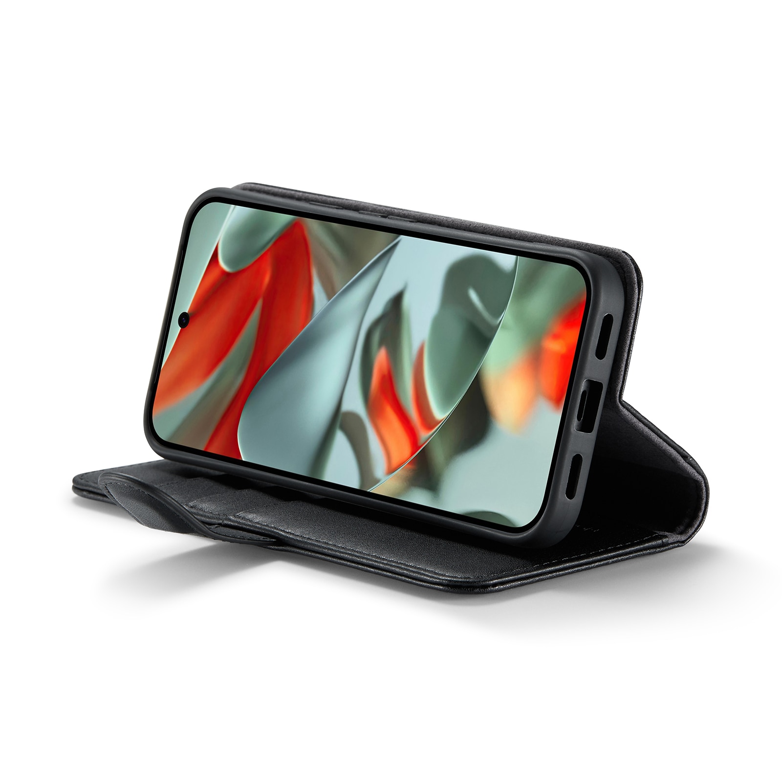Google Pixel 10 Pro Echtlederhülle Schwarz