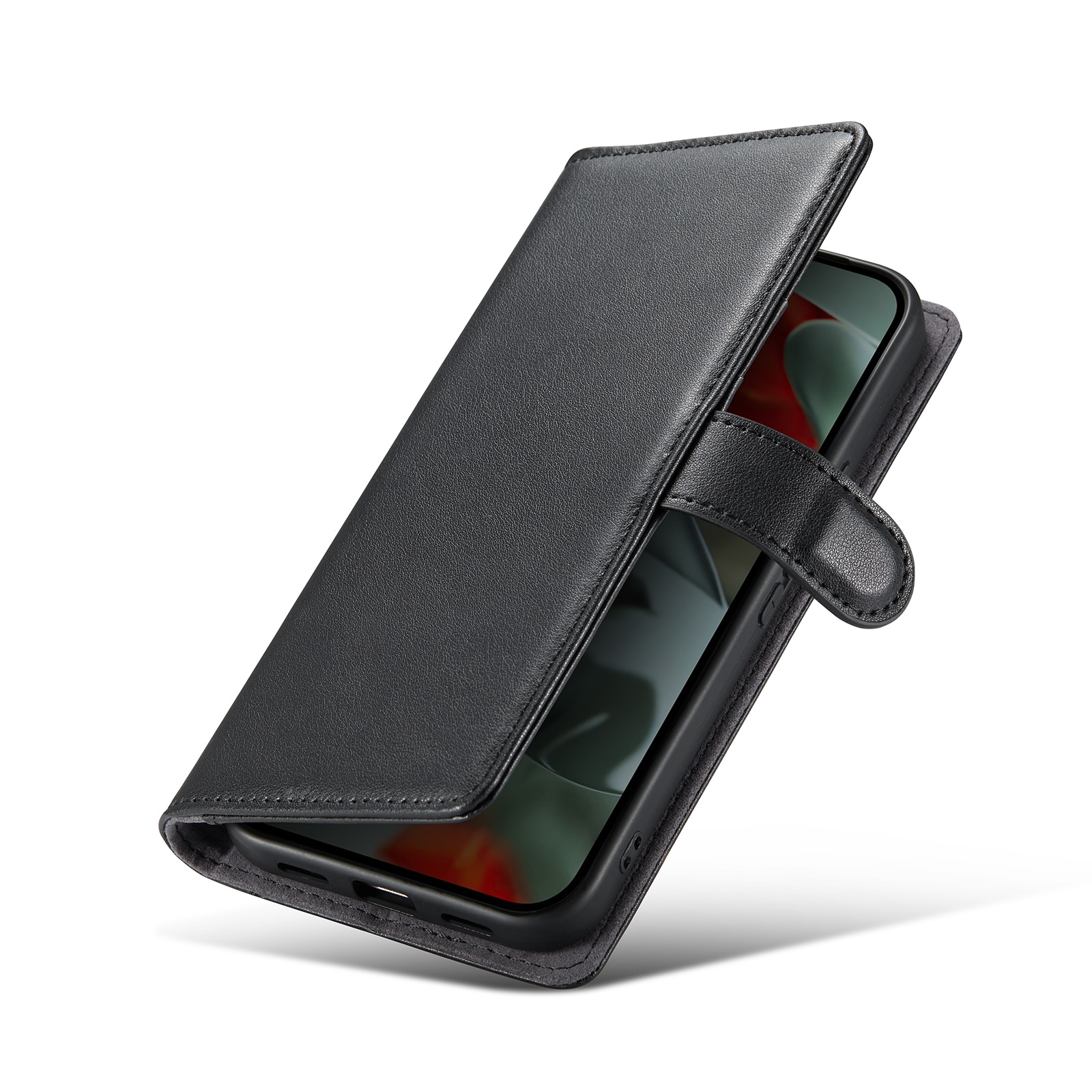 Google Pixel 10 Pro XL Echtlederhülle Schwarz