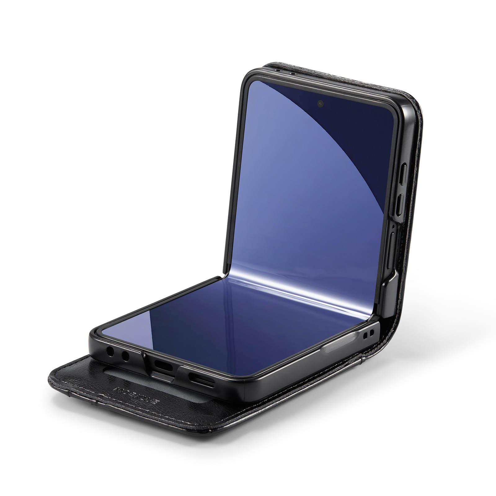 Samsung Galaxy Z Flip 7 Echtlederhülle Schwarz