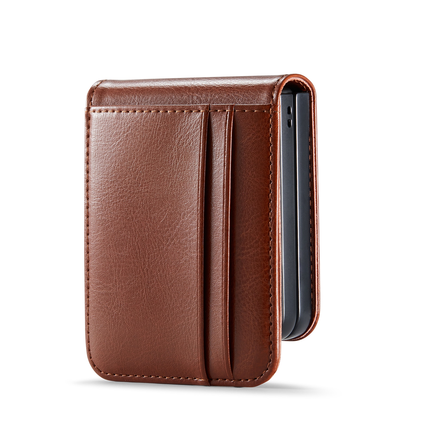 Samsung Galaxy Z Flip 7 Echtlederhülle Cognac